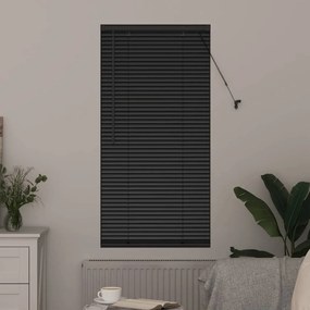 Persiana de Janela com cortinas Outros Manual Preto 80 x 130 cm Alumín