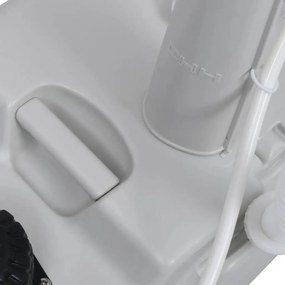 Conjunto lavatório com suporte para campismo cinzento 20 L