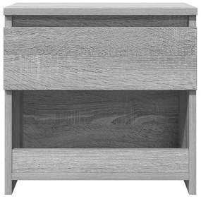 Mesa cabeceira 40x30x39 cm derivados de madeira cinzento sonoma