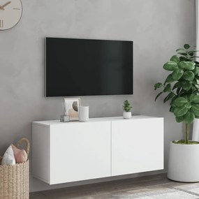 Móvel de parede para TV 100x30x41 cm branco