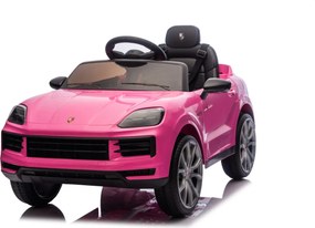 Carro Infantil bateria 12V Porsche Cayenne, pneus EVA Rosa