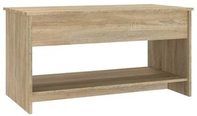 Mesa de centro 102x50x52,5cm madeira processada carvalho sonoma