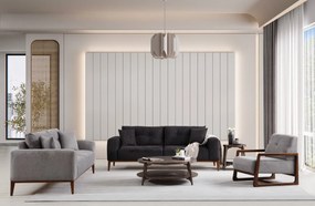 Sofá-cama de 3 Lugares Sinor – Cinzento Claro – 225x92x75 cm