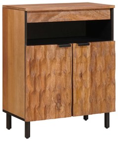 vidaXL Buffet com porta Acabamento em Acácia Marrom 60 x 33 x 75 cm