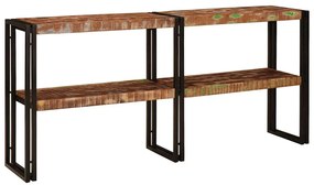 vidaXL Mesa Consola 160x33x75 cm Madeira Recuperada Sólida