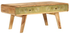 Mesa de centro madeira de mangueira maciça 90x50x40 cm