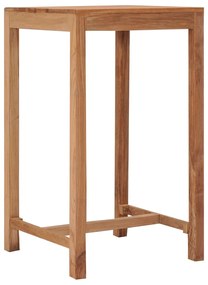 Mesa de bar para jardim 60x60x105 cm madeira de teca maciça