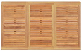 4 pcs conjunto de jantar p/ jardim madeira de teca maciça