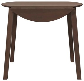 Mesa de jantar madeira seringueira maciça castanho