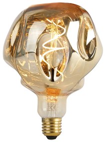 Lâmpada LED regulável E27 G125 espelho dourado 4W 75 lm 1800K