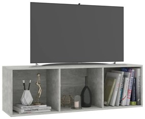 Estante/móvel de TV derivados de madeira cinzento cimento