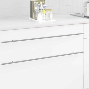 vidaXL Maçaneta de Armário 2 pcs Prateado 900 mm Aço inoxidável