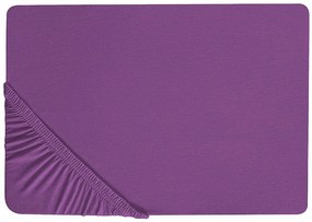 Lençol-capa em algodão púrpura 200 x 200 cm JANBU Beliani