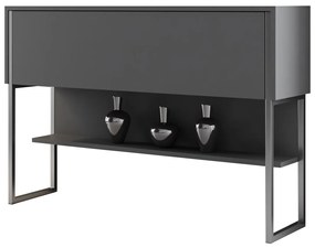 Cômoda Luxe – Prateado Antracite – 120 cm x 80 cm x 30 cm