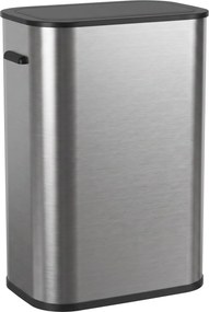 HOMCOM Lixeira com Sensor 55 L para Cozinha, Balde de Lixo sem Contato em Aço Inoxidável, movido a pilhas, Prata | Aosom Portugal
