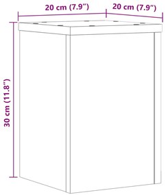 Suportes p/ plantas 2 pcs 20x20x30 cm derivados de madeira