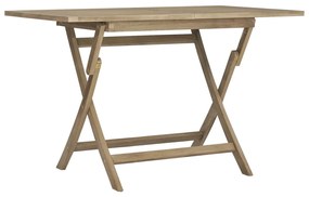 7 pcs conjunto de jantar p/ jardim madeira de teca maciça cinza