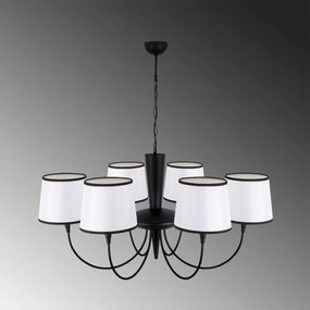 Chandelier Pardo – Preto – Diâmetro 90 cm, Altura 85 cm