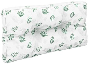 Almofadões para sofás de paletes 2 pcs tecido padrão de folhas