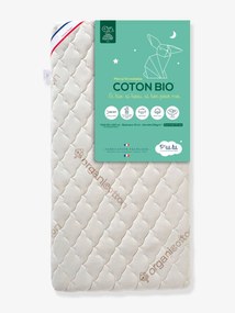 Colchão de bebé com capa amovível, em Algodão bio* branco