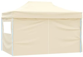 Tenda dobrável profissional festas 4 paredes 3x4m aço cor creme