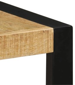 Mesa de jantar 140x70x75 cm madeira de mangueira maciça