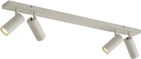Foco de teto moderno bege 4 luzes ajustável - Renna