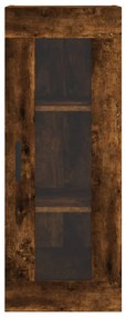 Armário de parede 34,5x34x90 cm carvalho fumado