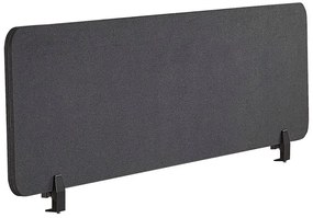 Painel divisor de mesa cinzento escuro 130 x 40 cm WALLY Beliani