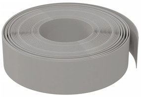 Bordas de jardim 3 pcs 10 m 15 cm polietileno cinzento