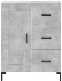 Armário alto 69,5x34x180 cm derivados de madeira cinza cimento