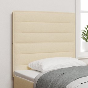 Cabeceira Design Linhas Creme 90 cm Tecido