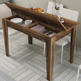 Mesa de Cozinha Kiev – Nogueira – 110x75x72 cm
