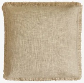 Almofada Quadrada 45x45 Cm Em Algodão Soncey Tapioca Bege - Sklum