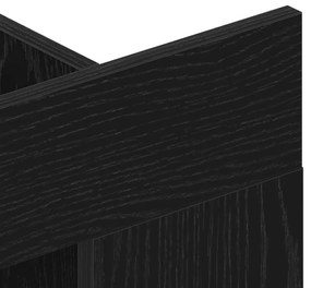 Armário de TV Suspenso vidaXL Preto Carvalho 152x22x113 cm