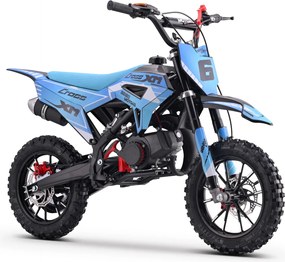 Mini Moto de cross a gasolina para crianças  BNO Motors CROSS XM 50cc Azul
