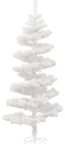 Árvore de Natal rotativa pré-iluminada + suporte PVC branco