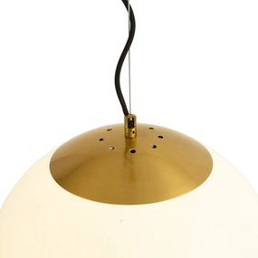 Candeeiro de suspensão escandinavo em vidro opalino 40 cm - Ball 40 Moderno,Design