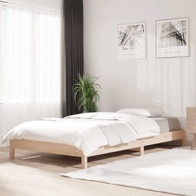vidaXL Cama empilhável 100x200 cm madeira de pinho maciça