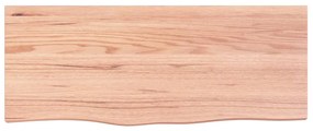 Tampo de mesa 100x40x(2-4) cm carvalho tratado castanho-claro
