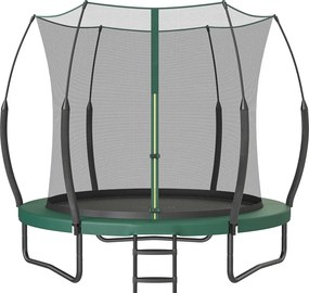 Trampolim sem molas Ø 366 cm, trampolim de exterior para crianças, cordas elásticas Verde