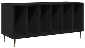 Armário de Gravação vidaXL Preto Carvalho 100x38x48 cm Madeira de Enge