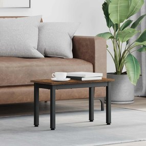 vidaXL Mesa de centro Carvalho Fumê 60 x 30 x 36 cm Madeira processada