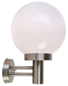 Candeeiro de parede exterior moderno em aço inoxidável IP44 - Sfera Moderno