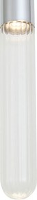 Candeeiro Pendente Art Deco Cromado com Vidro Canelado IP44 - Walcott