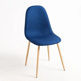 Cadeira Teok Tecido - Azul