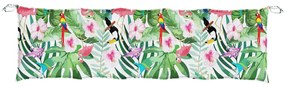 Almofadão p/ banco jardim 180x50x7 cm tecido oxford multicolor