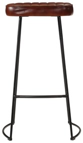 Bancos de bar Gavin 2 pcs 44x37,5x78 cm castanho-escuro