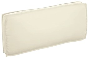 vidaXL Almofada Creme 120 x 50 x 12 cm Tecido Oxford