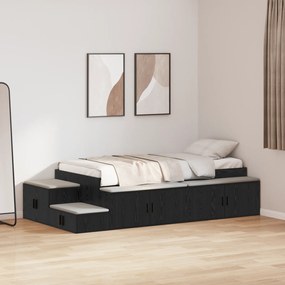 Estrado de Cama Carvalho Preto 90x200 cm